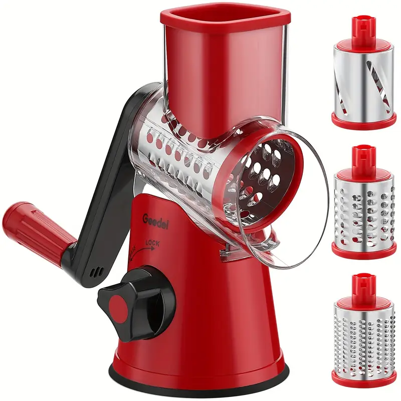 Rotary Cheese Grater & Vegetable Mandoline Slicer