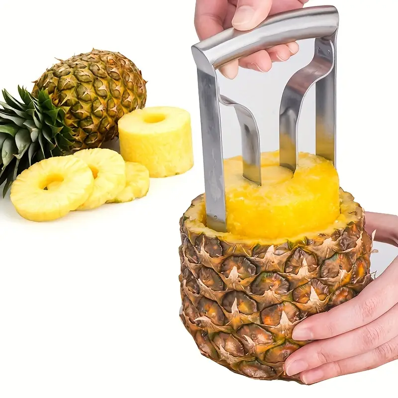 Easy-Grip Stainless Steel Pineapple Corer & Slicer