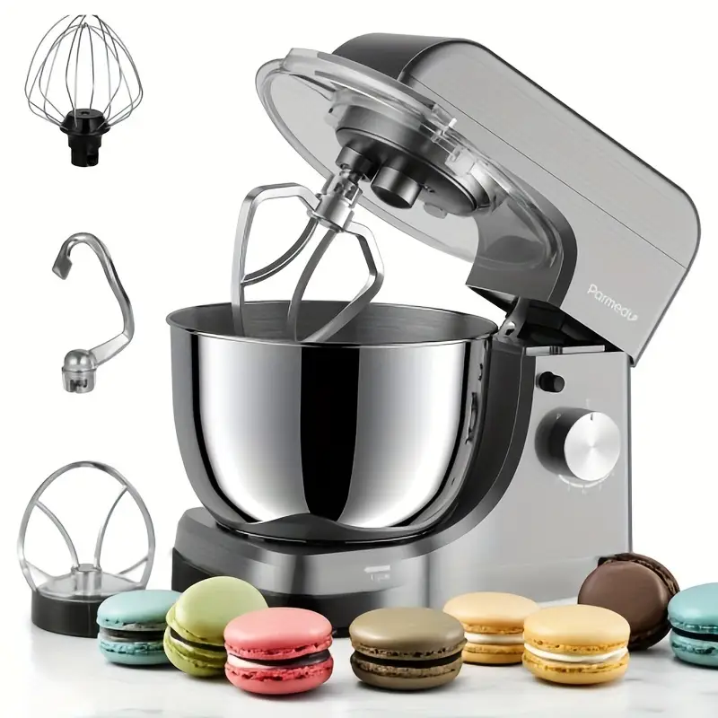 Compact 8-Speed 380W Tilt-Head Stand Mixer