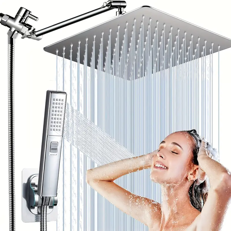 10-Inch Rainfall Shower Head Combo with Handheld