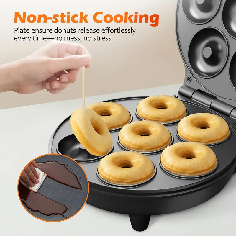 Mini Donut & Waffle Cake Maker (7 Slots)