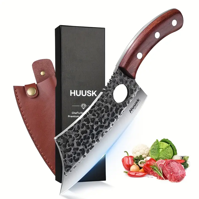 Viking-Style Carbon Steel Full Tang Boning Knife