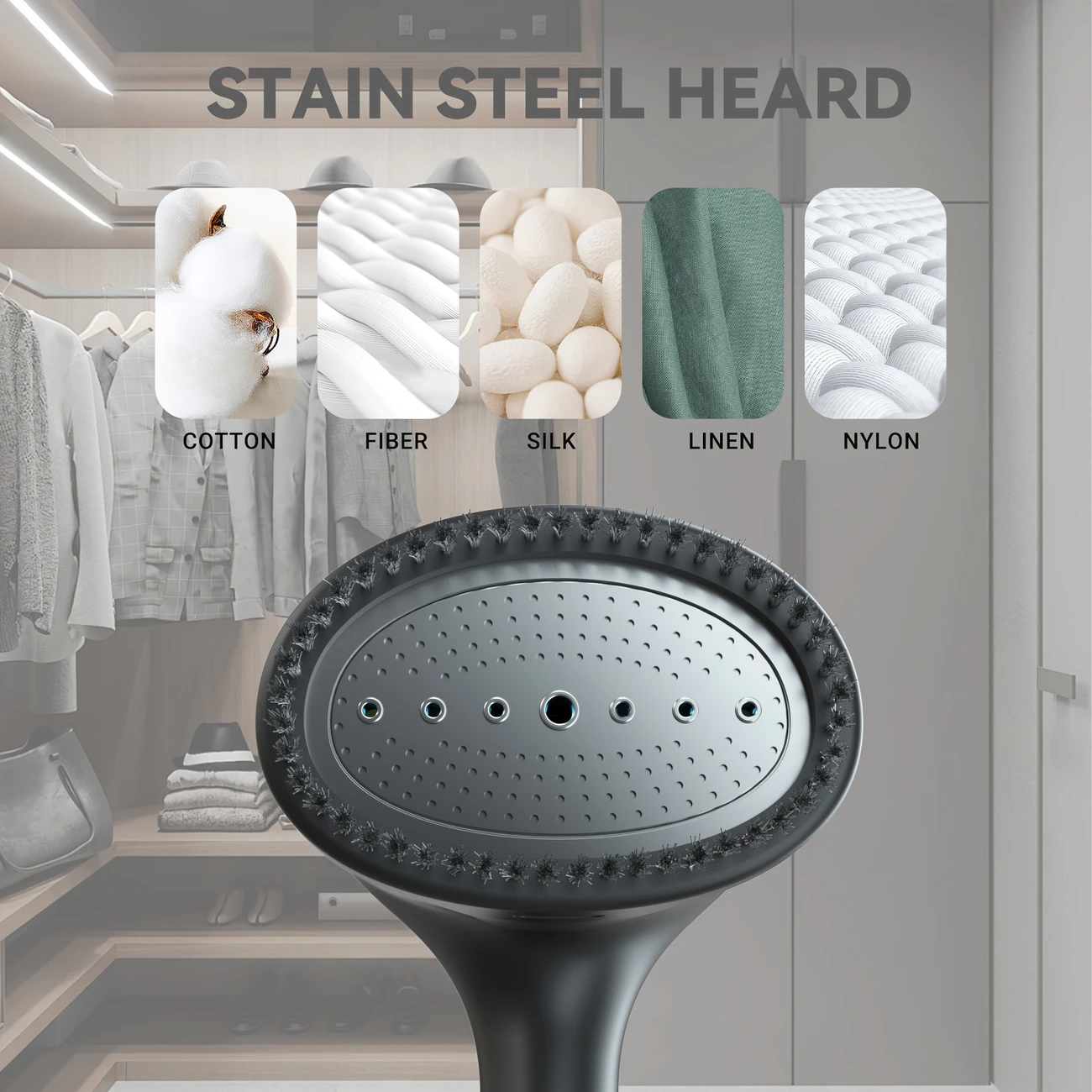 Handheld Garment Steamer | Travel-Friendly Wrinkle Remover for Clothes & Curtains - Image 5