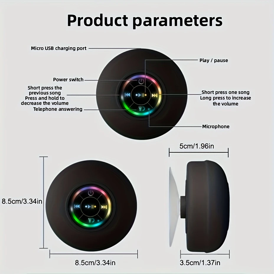 Waterproof Shower Speaker - Image 4