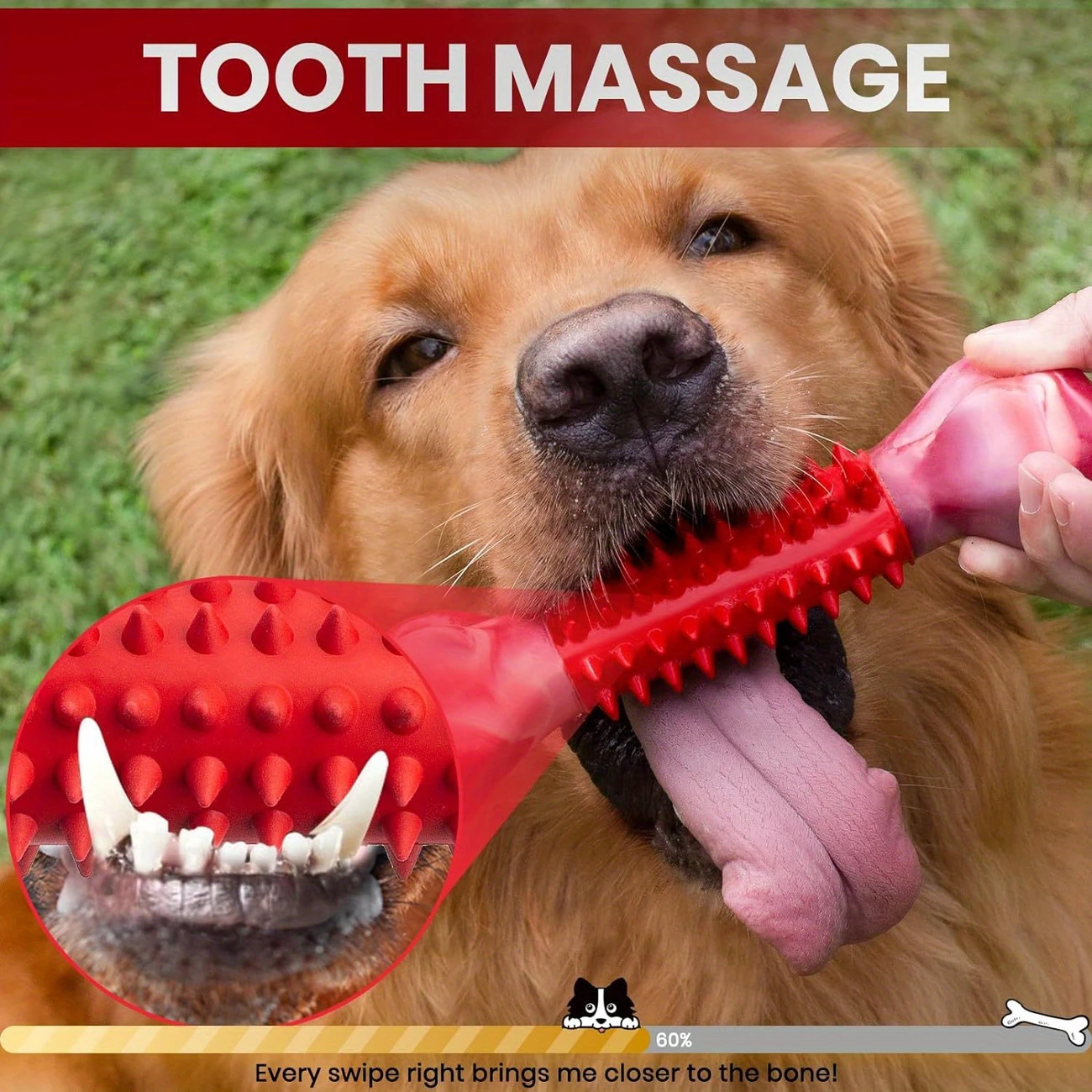 Indestructible Dog Chew Toy for Aggressive Chewers – Tough Bone for Large Breeds - Image 3